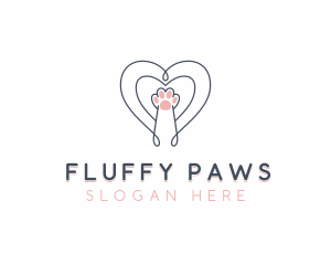 Cat Paw Veterinary logo design