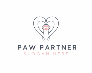 Cat Paw Veterinary logo design