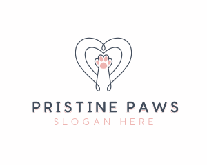 Cat Paw Veterinary logo design