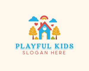 Kids Preschool Kindergarten  logo design