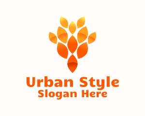 Modern Leaf Pattern  Logo