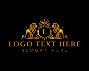 Luxury Lion Crown logo