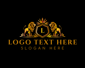 Luxury Lion Crown Logo