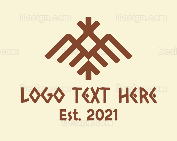 Ethnic Tribal Bird Logo