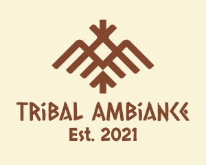 Ethnic Tribal Bird logo design