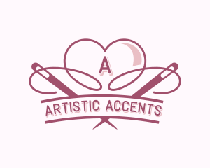 Heart Needle Seamstress logo