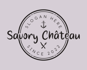 Seafood Restaurant Wordmark logo design