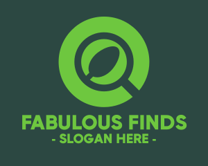 Magnifying Glass Spoon logo design