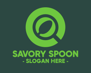 Magnifying Glass Spoon logo design