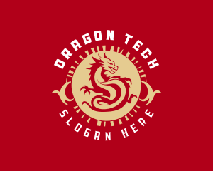 Dragon Mythical Creature logo design