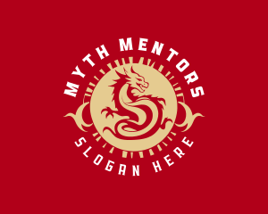 Dragon Mythical Creature logo design