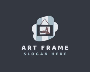 Dog Wall Frame  logo design