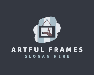 Dog Wall Frame  logo design