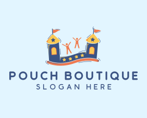 Bounce Castle Playground logo design