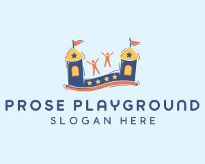 Bounce Castle Playground logo design