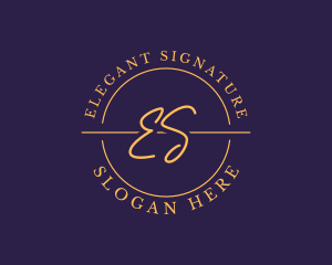 Elegant Fashion Signature Company logo design