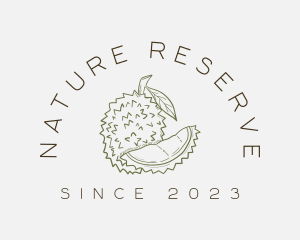 Natural Durian Fruit logo design