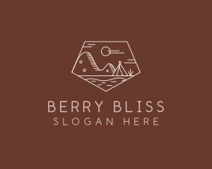 Mountain Camping Campsite logo design