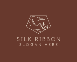 Mountain Camping Campsite logo design