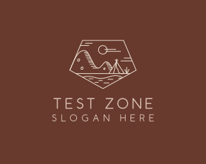 Mountain Camping Campsite logo design