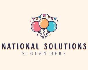 Celebration Party Balloon Logo