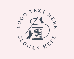 Sewing Thread Needle Logo