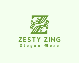 Botanical Garden Letter Z logo design