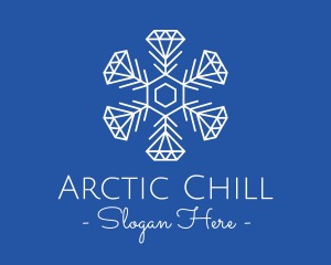 Winter Snowflake Diamond Fashion logo