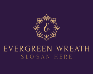 Gold Classy Wreath logo design