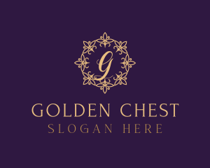 Gold Classy Wreath logo design