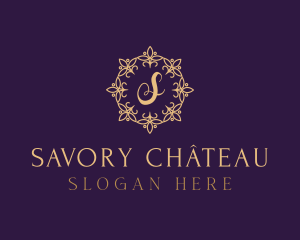 Gold Classy Wreath logo design