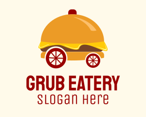 Hamburger Sandwich Cart logo design