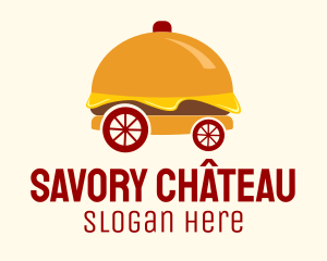 Hamburger Sandwich Cart logo design