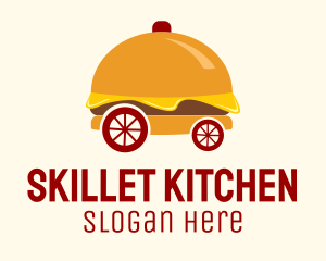 Hamburger Sandwich Cart logo design