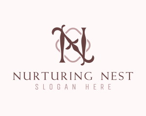 Elegant Ornamental Letter N logo design