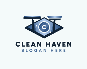 Wiper House Window Cleaning logo design