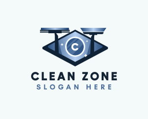 Wiper House Window Cleaning logo design