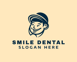 Smiling Chinese Guy logo design