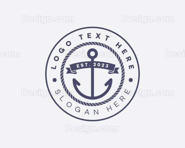 Sailor Anchor Rope Logo