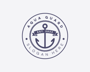 Sailor Anchor Rope logo design