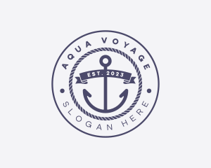 Sailor Anchor Rope logo design