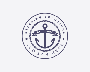 Sailor Anchor Rope logo design