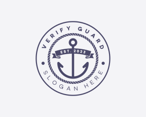 Sailor Anchor Rope logo design