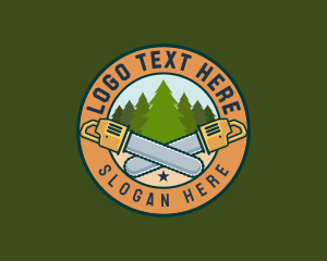 Forest Woodcutting Chainsaw  logo
