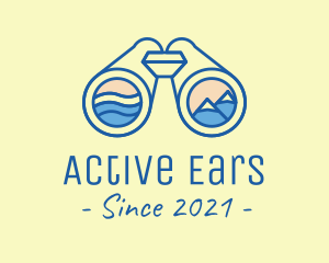 Binocular Outdoor Activity logo design