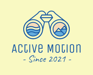 Binocular Outdoor Activity logo design