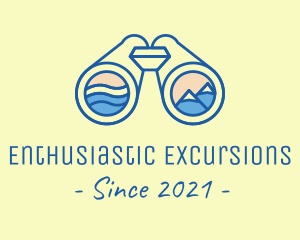 Binocular Outdoor Activity logo design