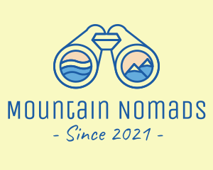 Binocular Outdoor Activity logo design