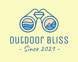 Binocular Outdoor Activity logo design