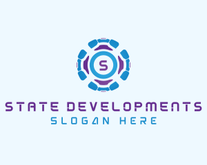 Cyber Tech Developer logo design